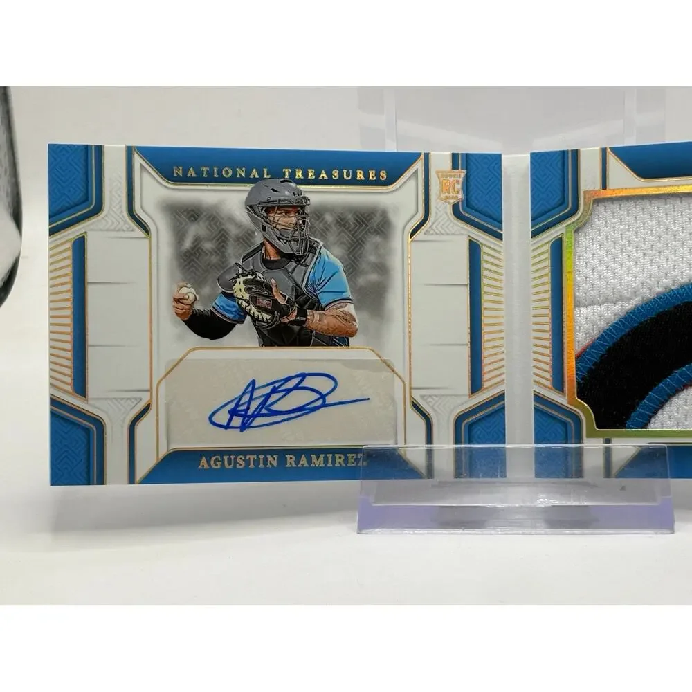 2025 National Treasures Agustin Ramirez Rookie Gold Patch Auto Booklet 9/10 SSP